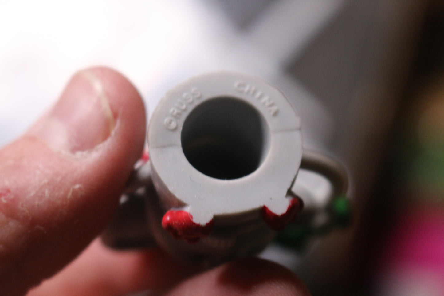 Vintage Russ Christmas Jiggler Finger Puppets Mouse toy rare