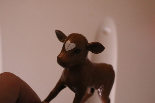 Mattel Barbie Sweet Orchard Farm Feedind Time Replacement Cow Calf Figure