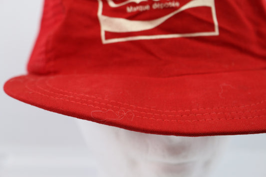 Vintage 90's Savourez Enjoy Coca-Cola Promo Red trucker hat cat adjustable