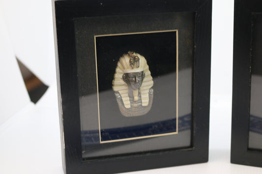 Lot of 3 black frame Vintage Pharaoh Style Ornament Set