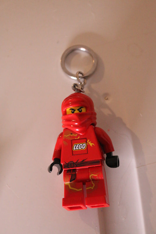 Lego Ninjago LED Lite Key Ring Keychain Red Ninja Kai (2011)