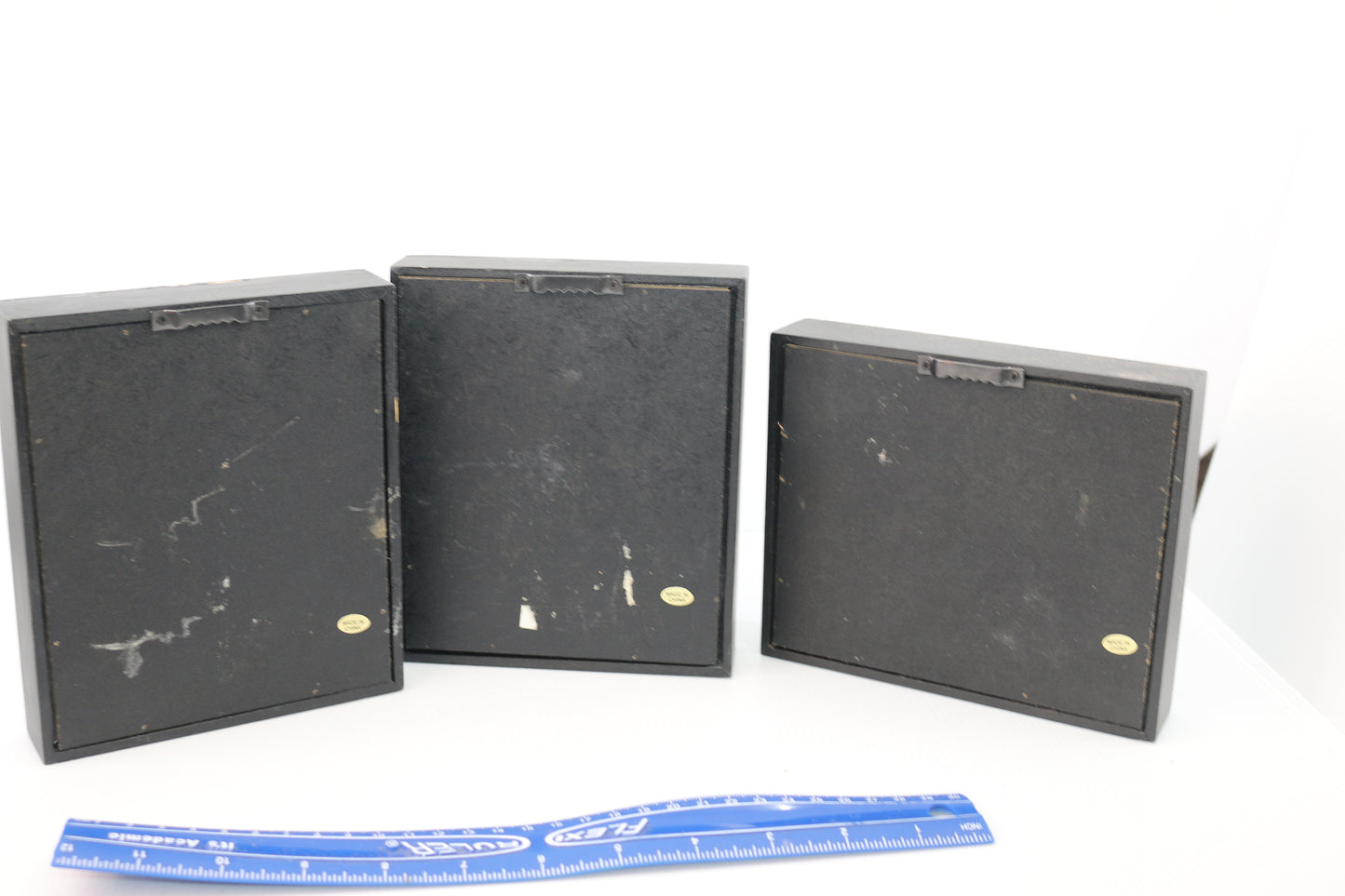 Lot of 3 black frame Vintage Pharaoh Style Ornament Set