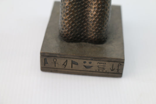 Vintage ancient Egyptian Sekhmet Sculpture Statue zemeno figurine Bowl