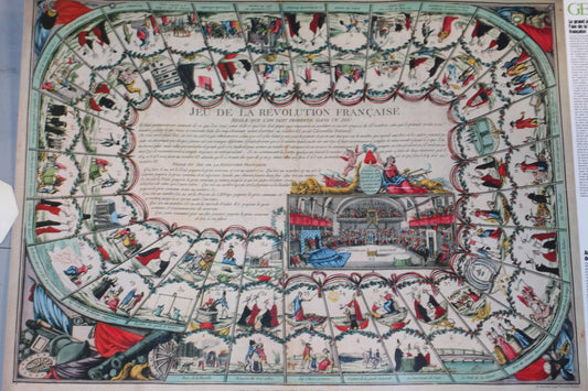 GEO Map – Révolution Française” Antique-Style Print (1979 Reproduction)