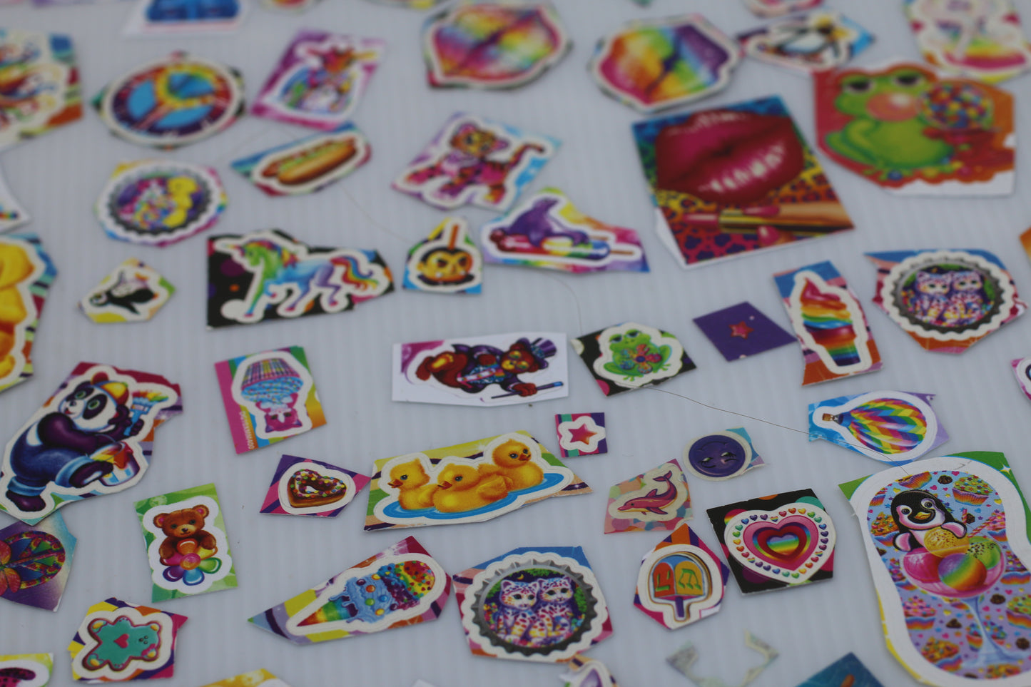 Huge lot of Lisa Frank stickers cute Girlz decals collectible #14
