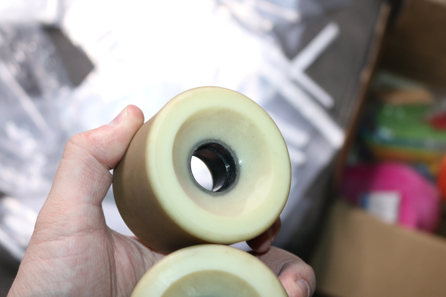 Vintage Sims Skateboard Wheels 70s 80s Old School Original very rare black white