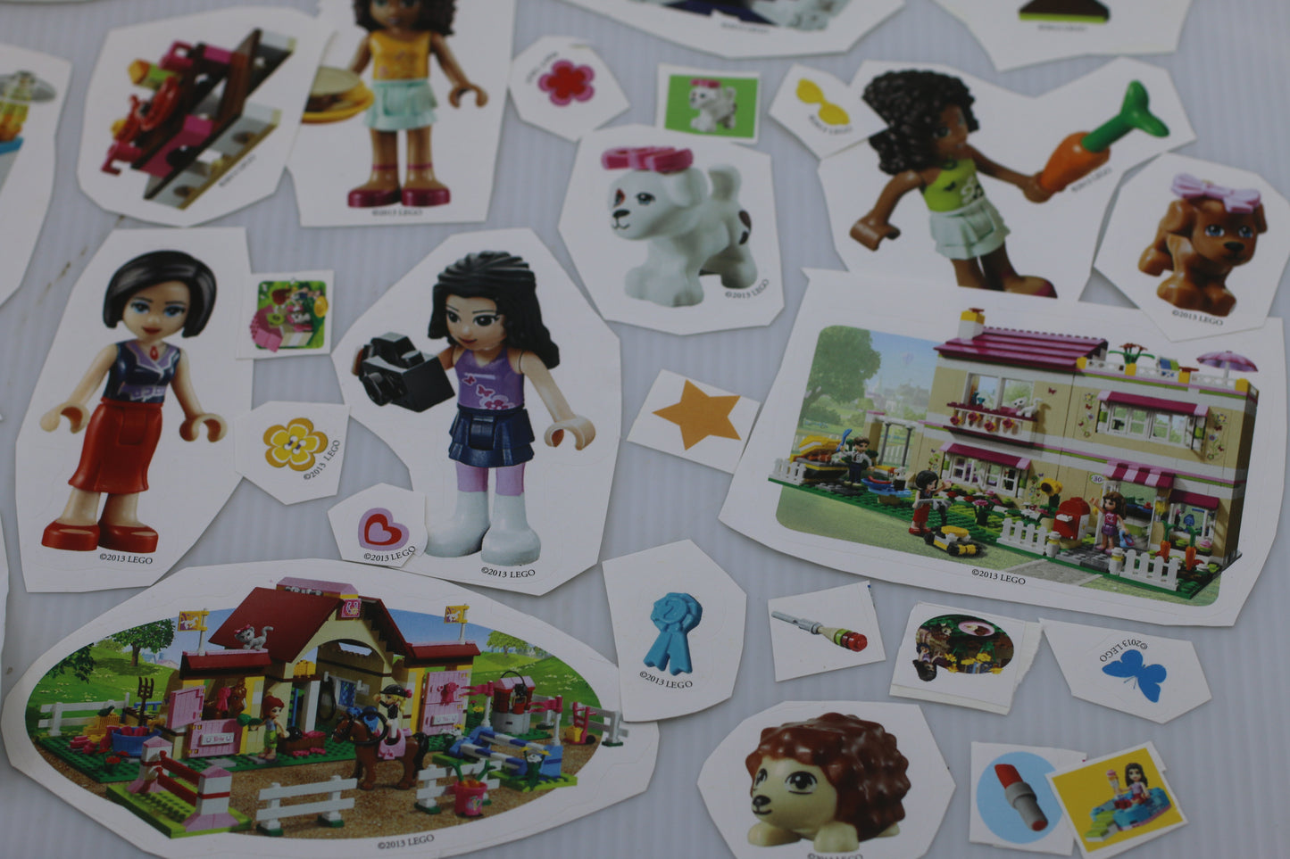 Huge lot of Lego FRIENDS stickers cute Girlz decals collectible #16B