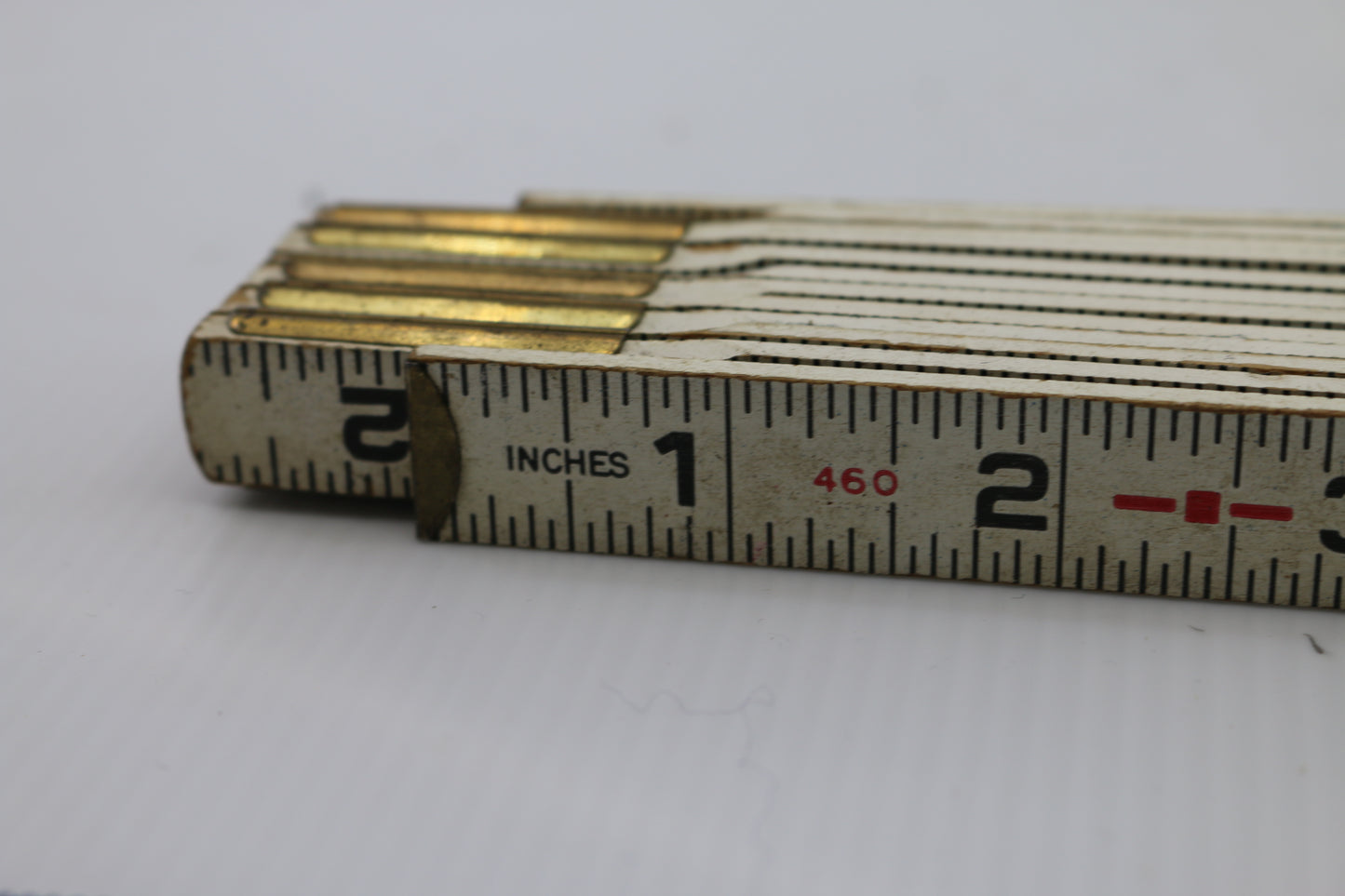 Vintage Lufkin Folding Extension Rule w/ Brass Extension 72" Zig Zag USA