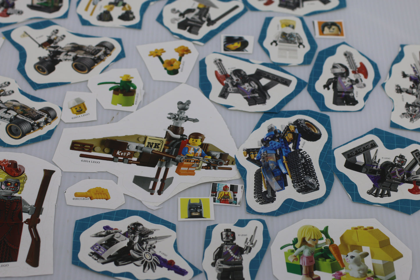 Huge lot of Lego Movie stickers cute Girlz decals collectible #21B