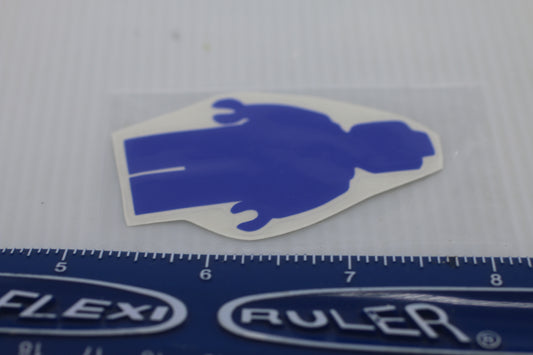 LEGO Minifigure Sticker, Blue Vinly Decal 2.5" x 1.3"