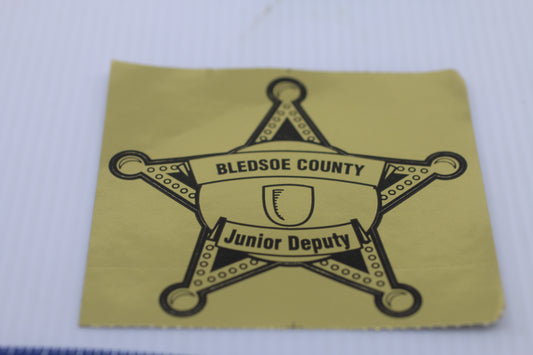 POLICE Bledsoe County Junior Deputy sticker decal AUTOCOLLANT BADGE