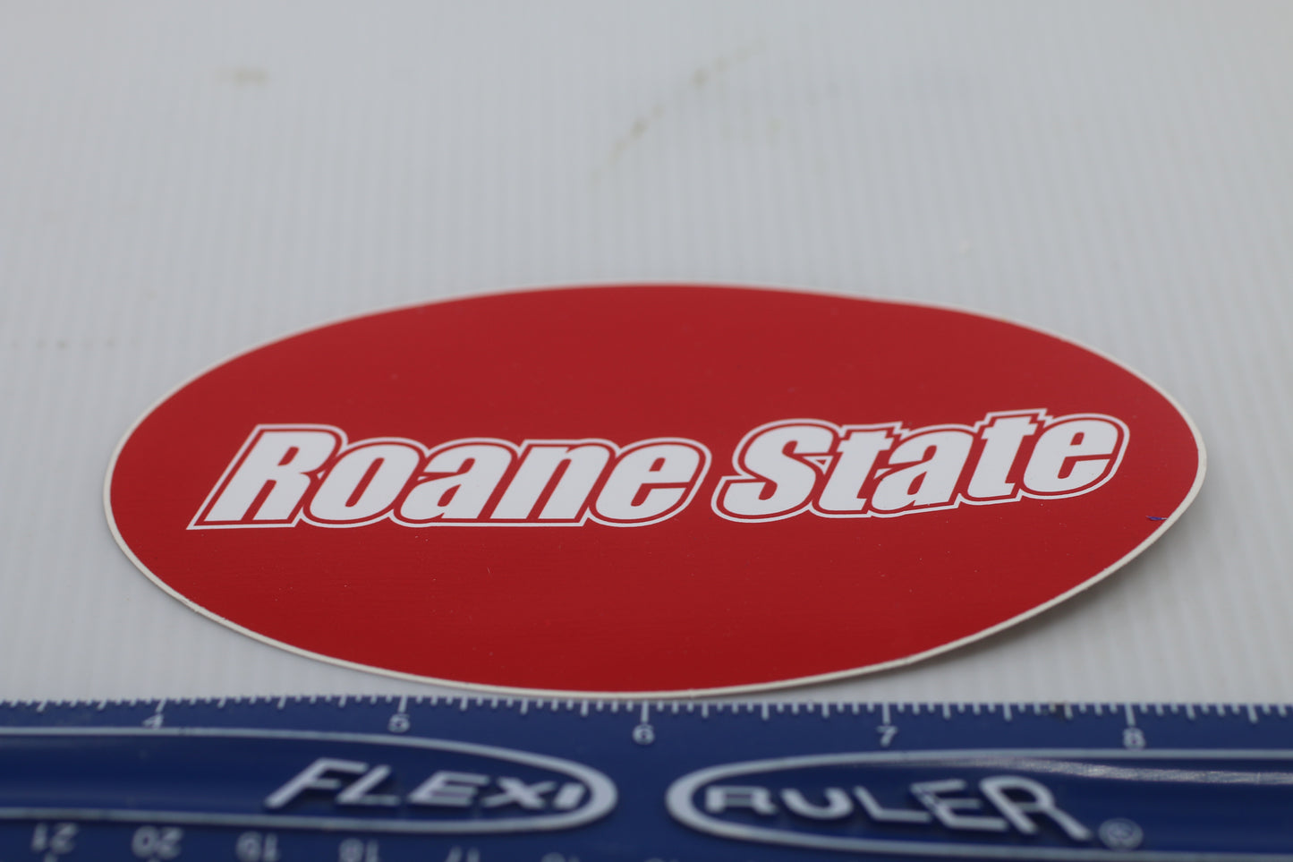 sticker decal AUTOCOLLANT Roane State red & white