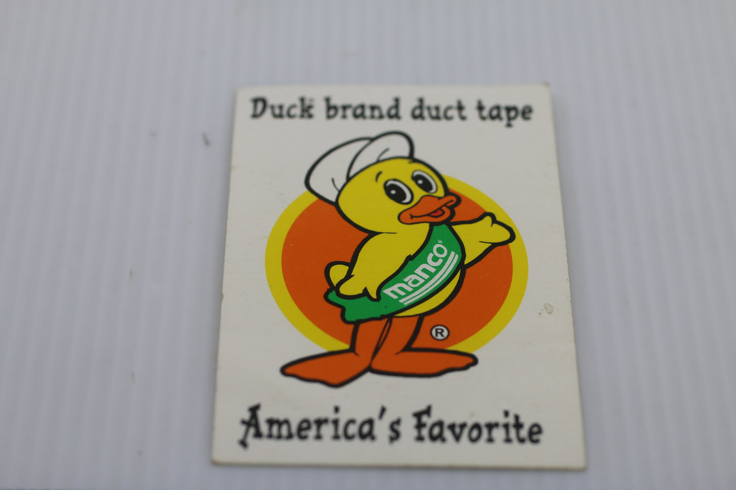 sticker decal Duck brand duck tape America's favorite mamco