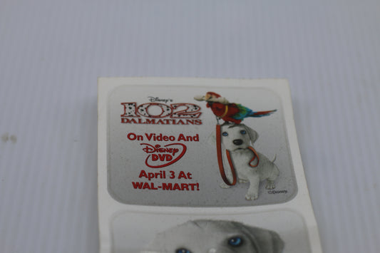 sticker decal 102 Dalmatians on video & Disney DVD april 3th at Wal-Mart #1