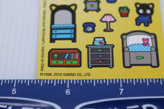 Sticker decal SANRIO HELLO KITTY SET McDONALDS 2016 HAPPY MEAL