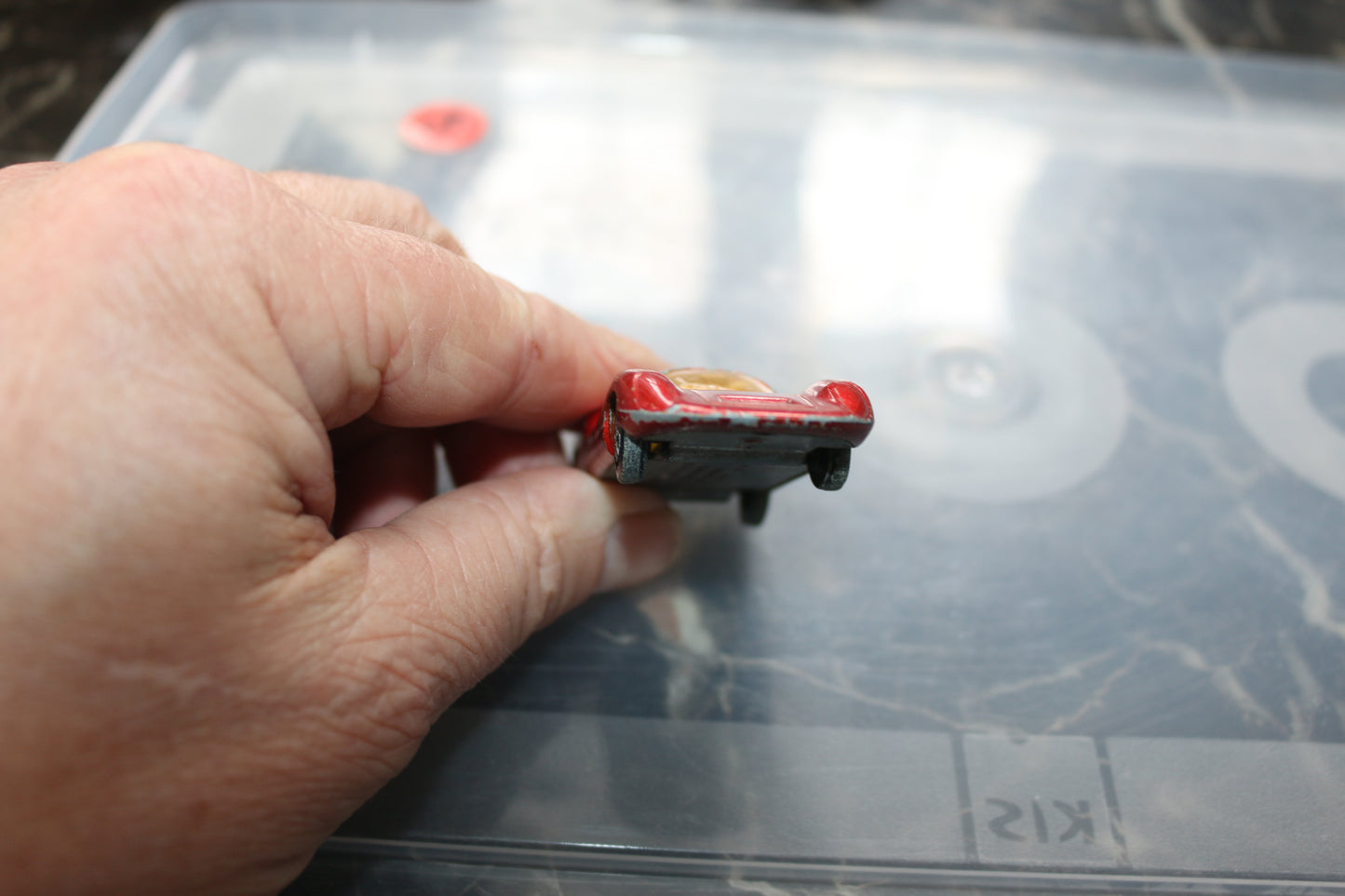 Matchbox SF the Porsche 910 the color is copper from 1970.