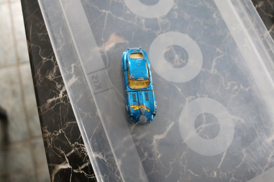 Majorette Jaguar Type E V12, N 207 1/60 Made France 1973 Blue Car Race 1972 VTG