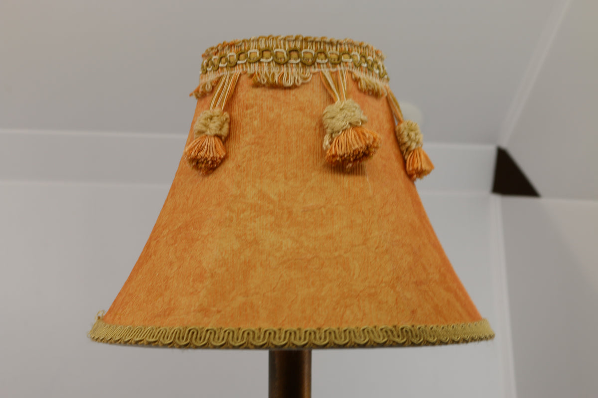 Vintage glass Electric Table Lamp nightstand with yellow cable