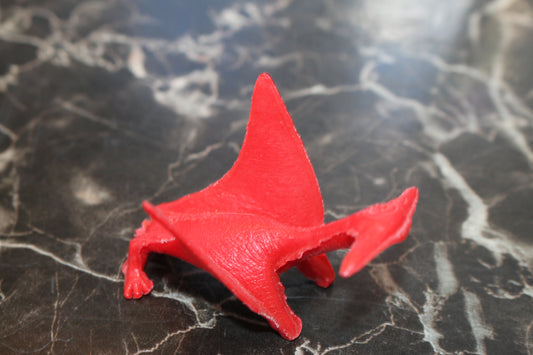 Vintage Plastic Dinosaur toy figure prehistoric red Pterodactyl Pterosaurs