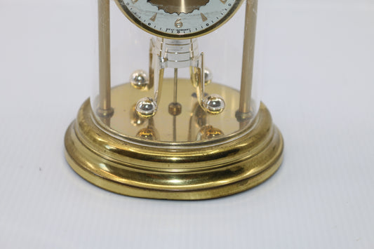 Vintage Miniature 6" German-made Johnnid Wind up Dome Clock / Working