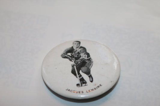 1970-72 Montreal Canadiens 1 3/4" Pin-Back Button - Jacques Lemaire