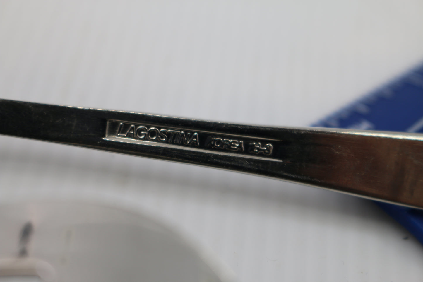 Lagostina Flatware 2 Serving Pieces 18-8 18-3 Korea Stainless Glossy