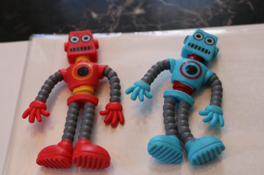 KEYCRAFT BENDY ROBOTS NV335 set of 4 figures TOY POCKET MONEY FIGURE