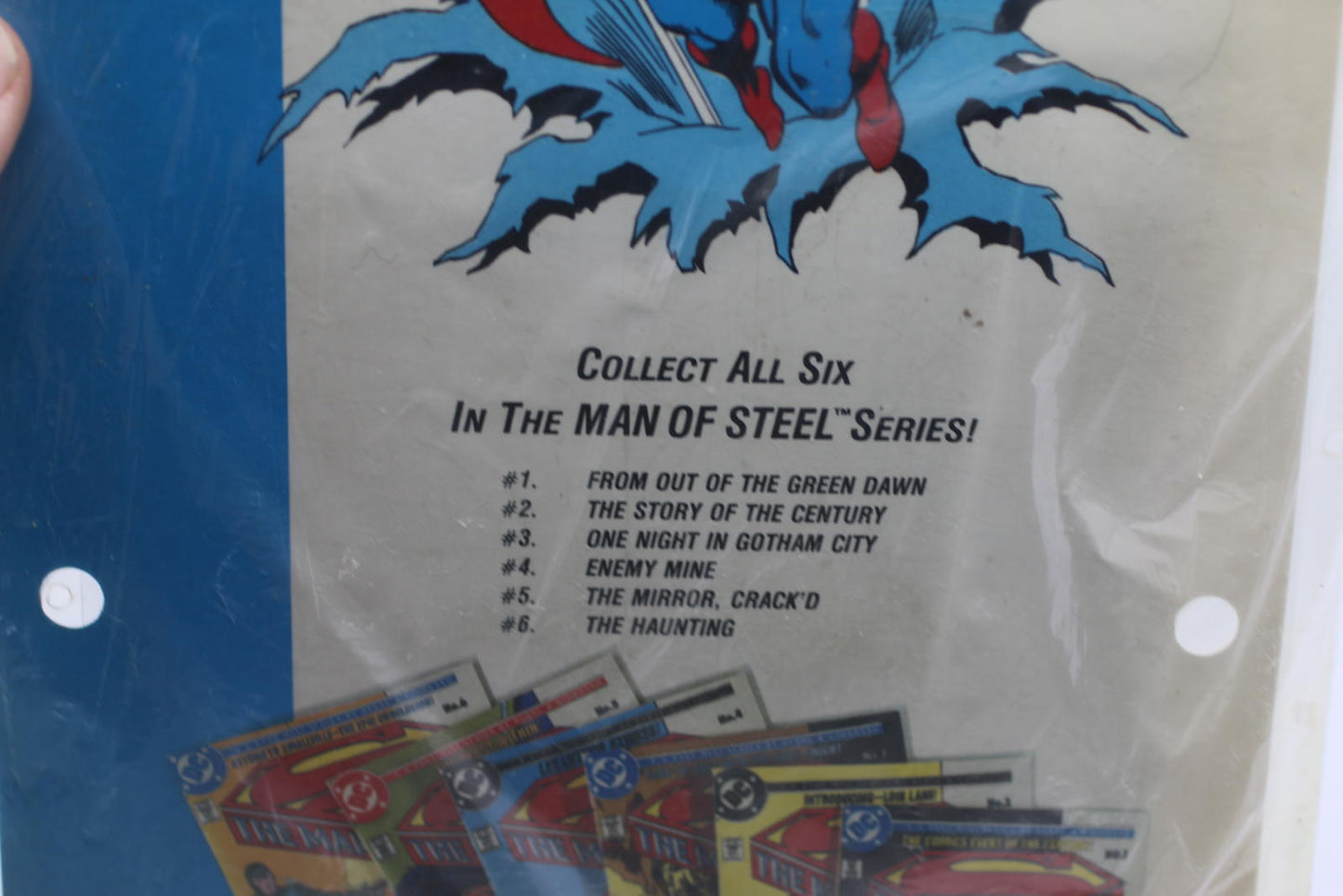 Vintage Superman Man of Steel Mini Audio Theater Set Comic Cassette ReadAlong DC