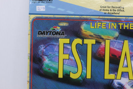 Daytona International Speedway NASCAR License Plate - Life in the Fast Lane