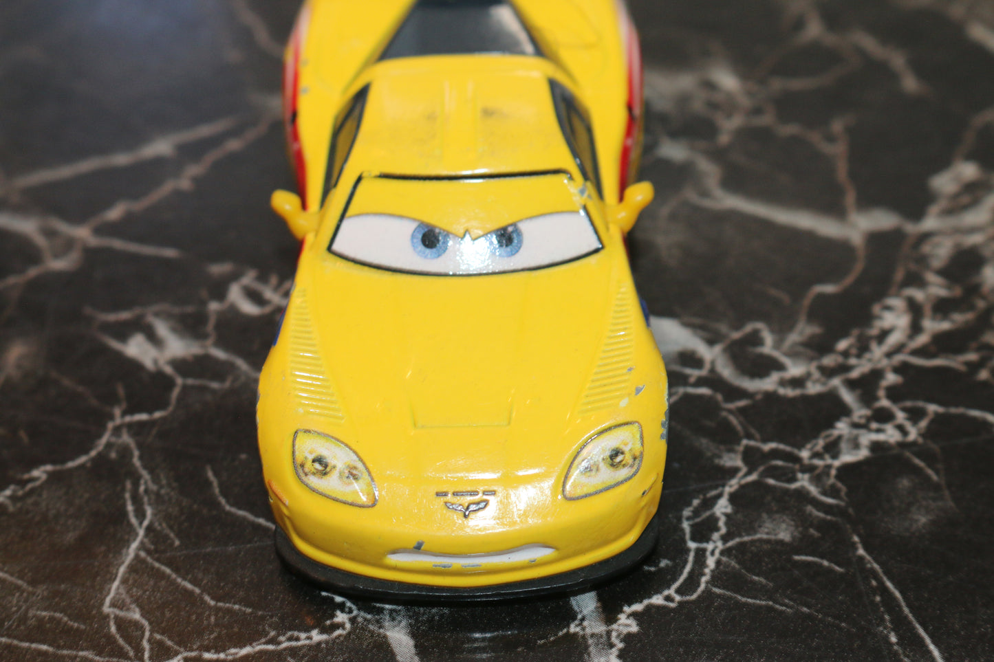 The Classic Disney Pixar Jeff Gorvette Corvette Yellow World Grand Prix