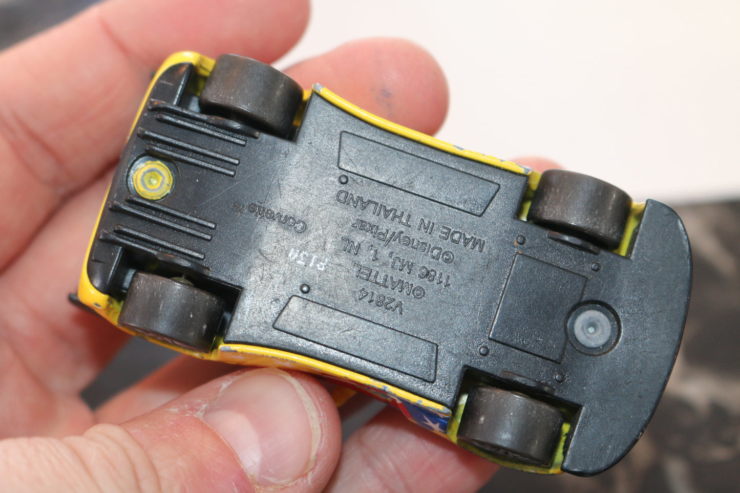 The Classic Disney Pixar Jeff Gorvette Corvette Yellow World Grand Prix