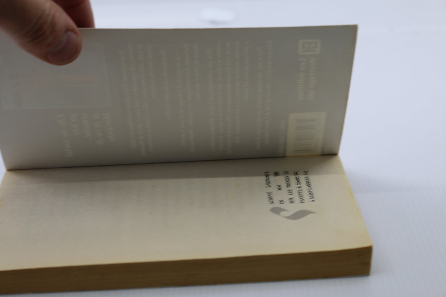 Vintage livre Français de la série frissons l'accident #18 French Book