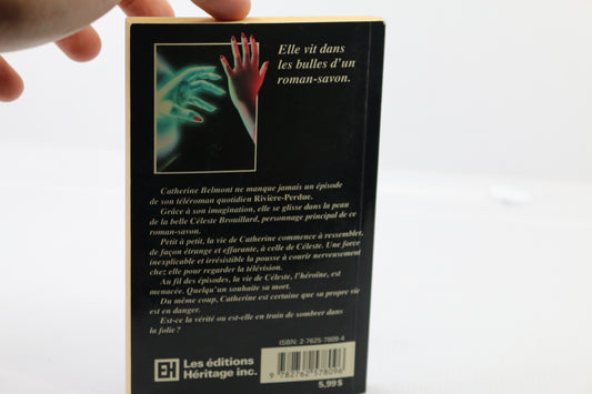 Vintage livre Français de la série frissons danger à la tv #45 French Book