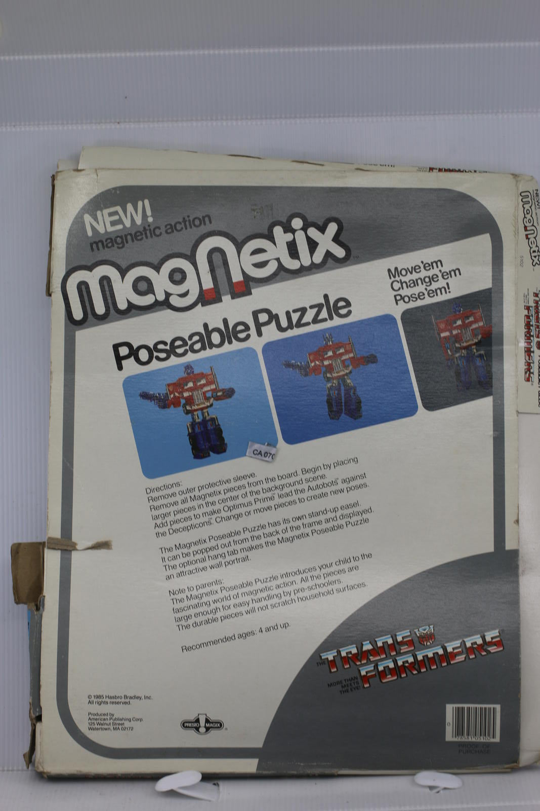 Vintage Transformers Magnetix / Magnet Tix Poseable Puzzle Optimus Prime 1985 #3