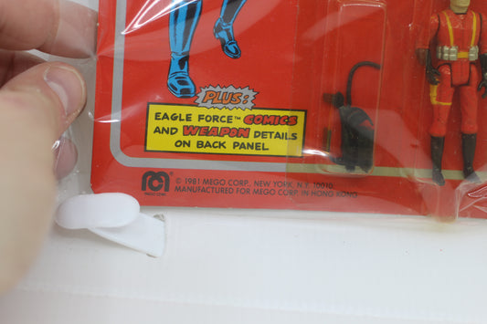 Eagle Force Beta Man Die Cast Metal Poseable Action Figure Mego 1981 NIP