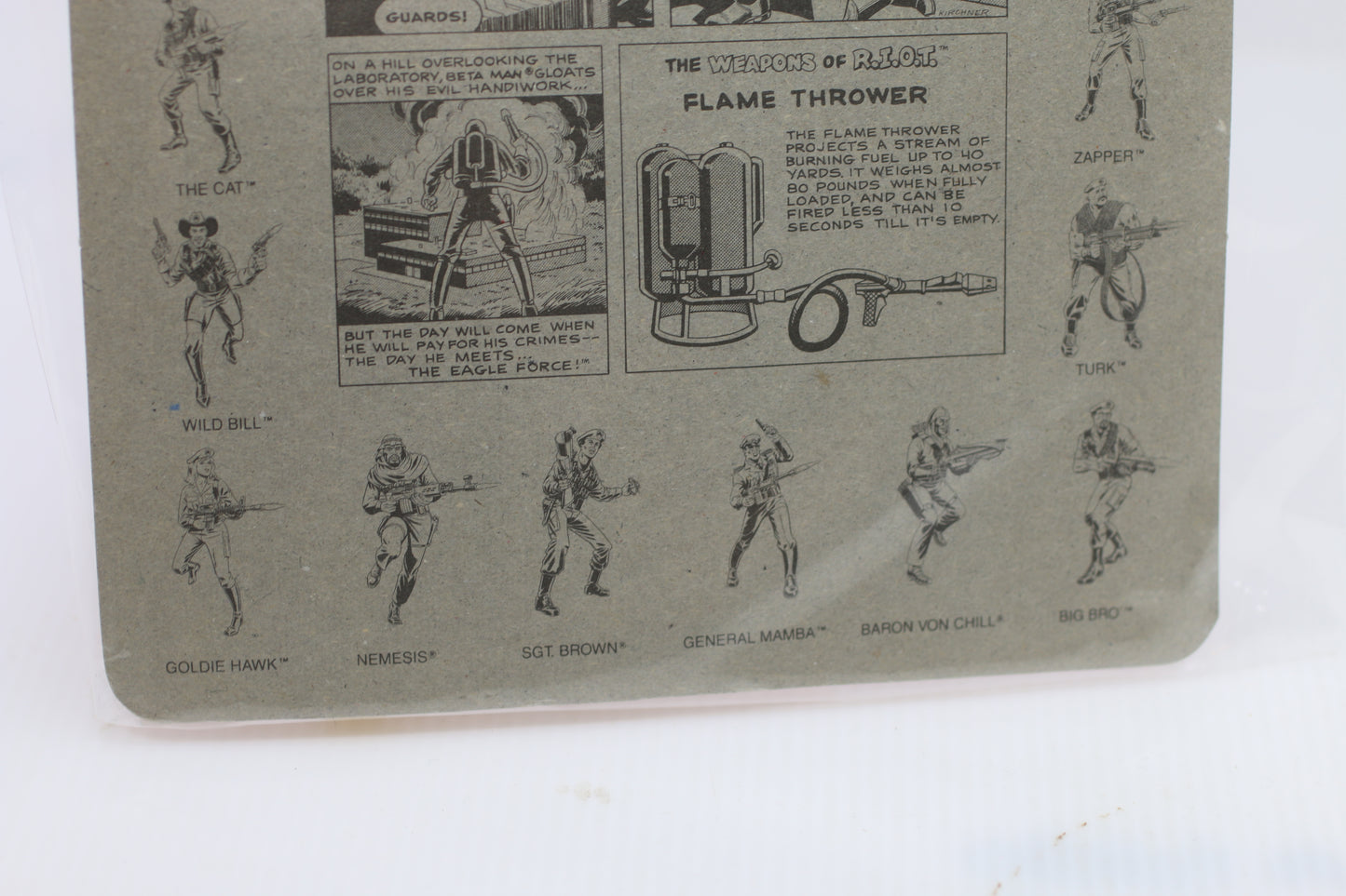 Eagle Force Beta Man Die Cast Metal Poseable Action Figure Mego 1981 NIP