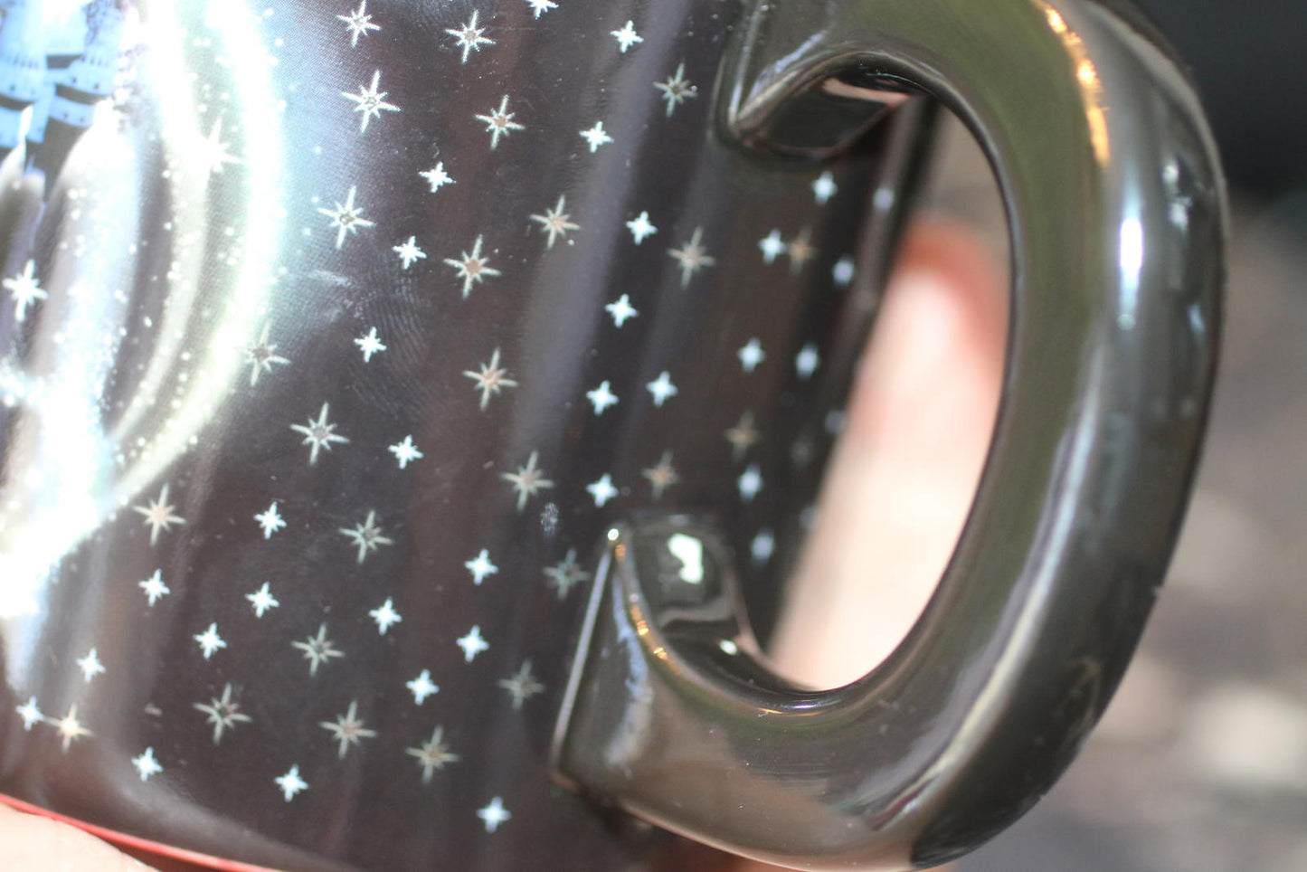 Disney Parks “Four Parks One World” Mickey Fantasia Mug – Black & Red Authentic