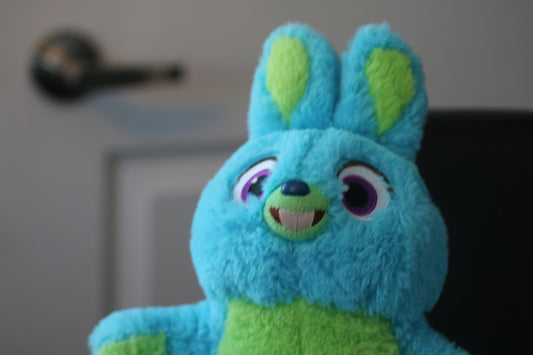 Disney Toy Story 4 BUNNY 12” Plush Blue Green Pixar imports Dragon