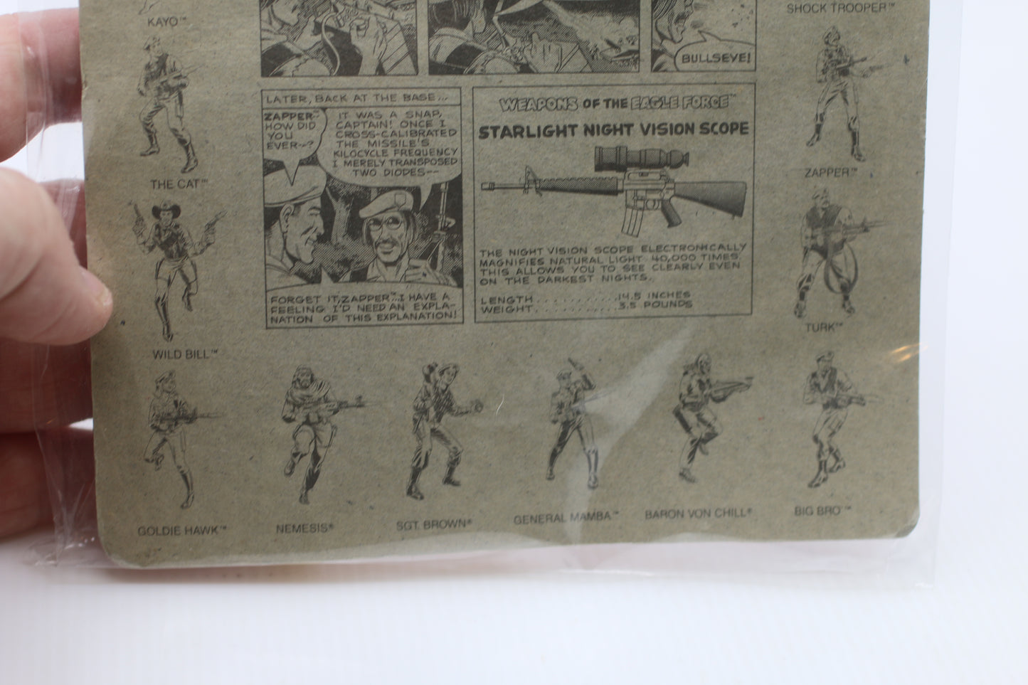 Eagle Force Zapper Electronic Whiz DieCast Metal Poseable Action Figure 3" Mego