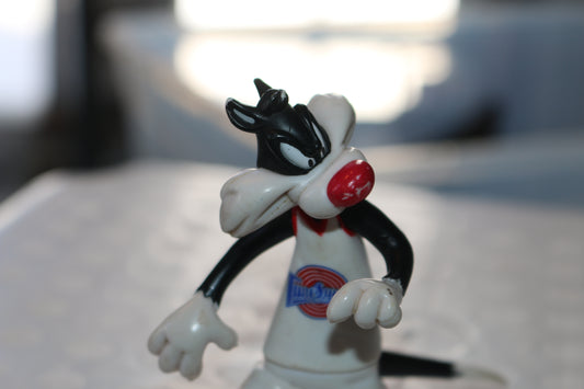 Vintage Sylvester the Cat Action Figure 1996 Space Jam Tune Squad Warner Bros