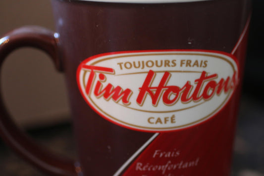 TIM HORTONS Ceramic Coffee MUG tasse à Café français / English