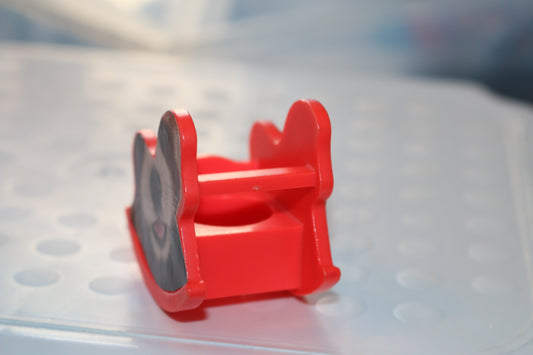 Vintage Fisher Price Little People Nursery for Baby Bib Rocking Horse