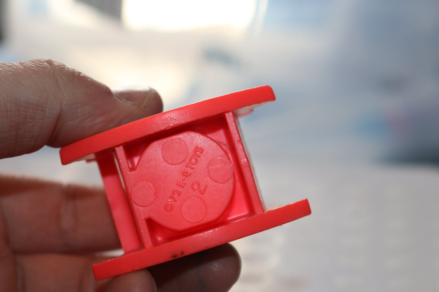 Vintage Fisher Price Little People Nursery for Baby Bib Rocking Horse