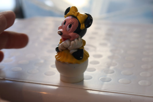 Vintage Disney Arco Play Mickey Mouse Minnie Mouse 1986 figure yellow