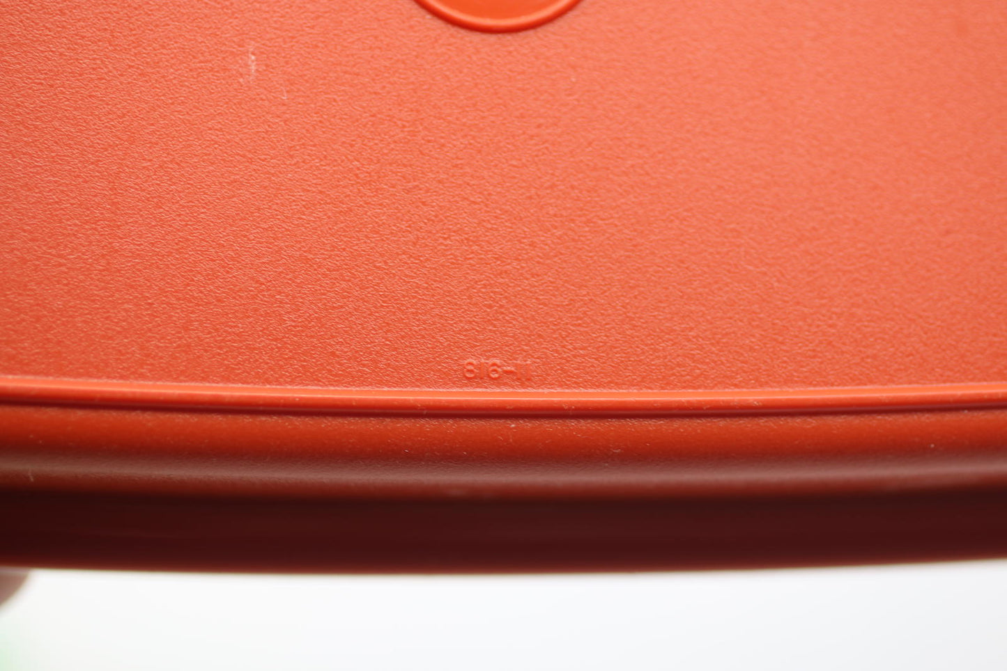 Vintage Tupperware 816 Bacon Deli Meat/Cheese Container w/Lid in Paprika Red