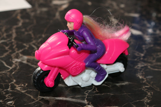 McDonald's Barbie Spy Squad Motorcycle Kids Happy Meal Crotch rocket Biker 2016