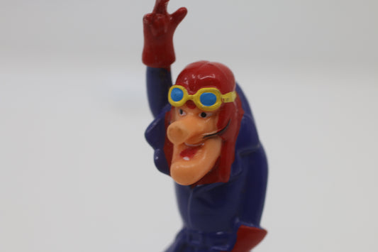 Vintage Dick Dastardly 3.5" Tall Artoy PVC Figure- Imported from Germany