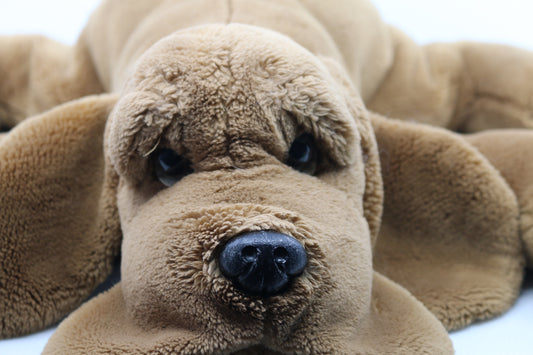 Russ Berrie Dog Snuffer The Hound Dog Plush Stuffed Toy brown