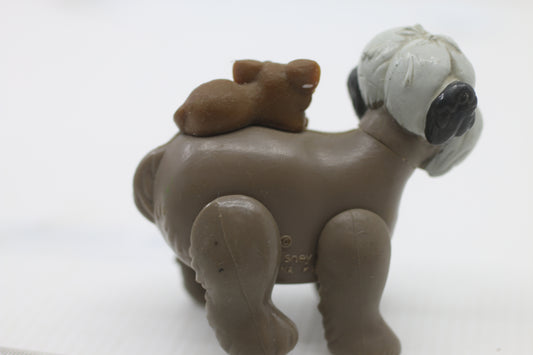 Vintage Disney 101 Dalmatians Colonel Tibbs Dog Cat Toy Figure Figurine