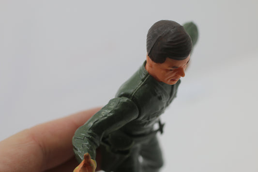 RARE Louis Marx Action Figure Army Man Soldier 1960's w/ 2 guns